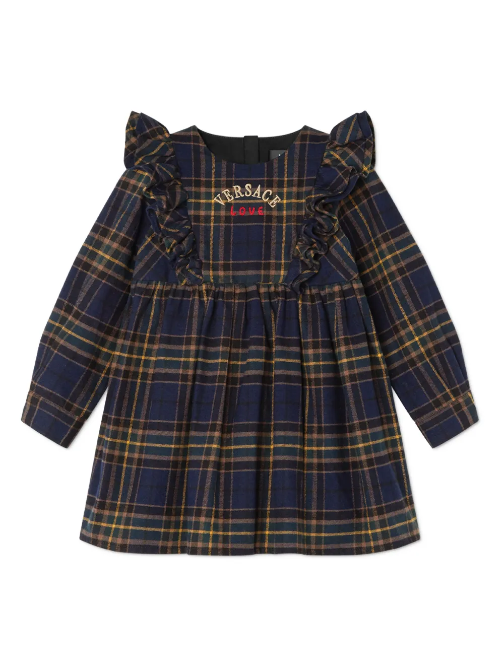 

Платье Tartan Love Versace Kids, синий