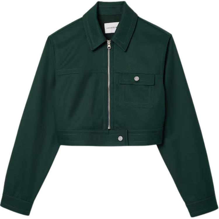 

Короткая куртка на молнии LACOSTE, зеленый