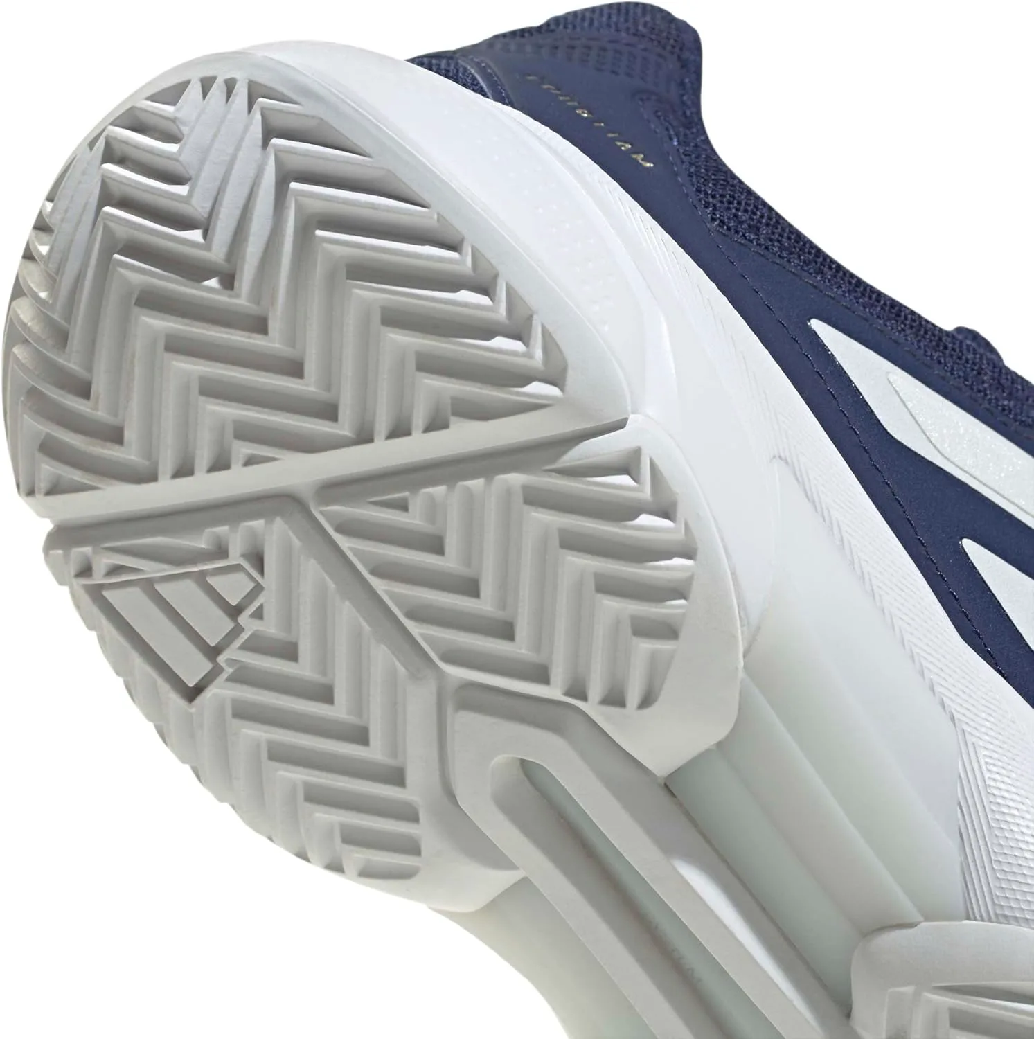 Мужские теннисные кроссовки Adidas Courtjam Control 3, темно-синий/металлик/белый — фото 2