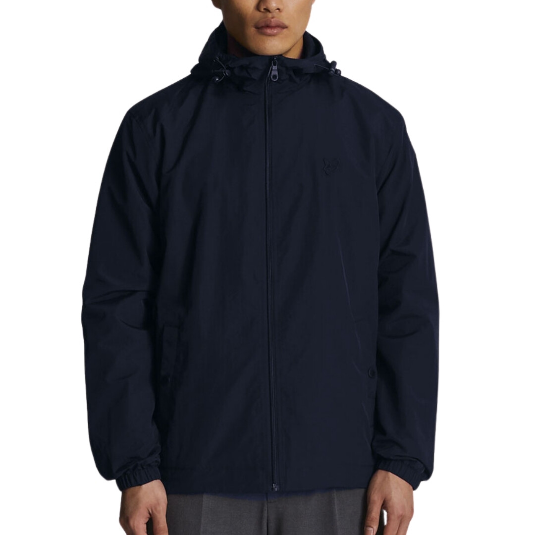 

Куртка из софтшелла с молнией в тон и капюшоном Lyle & Scott, синий