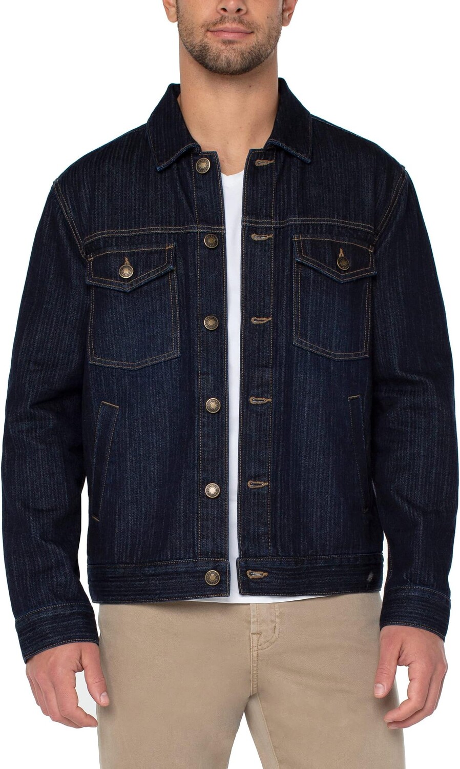 

Куртка Liverpool Los Angeles Denim Trucker Jacket, цвет Vintage Indigo