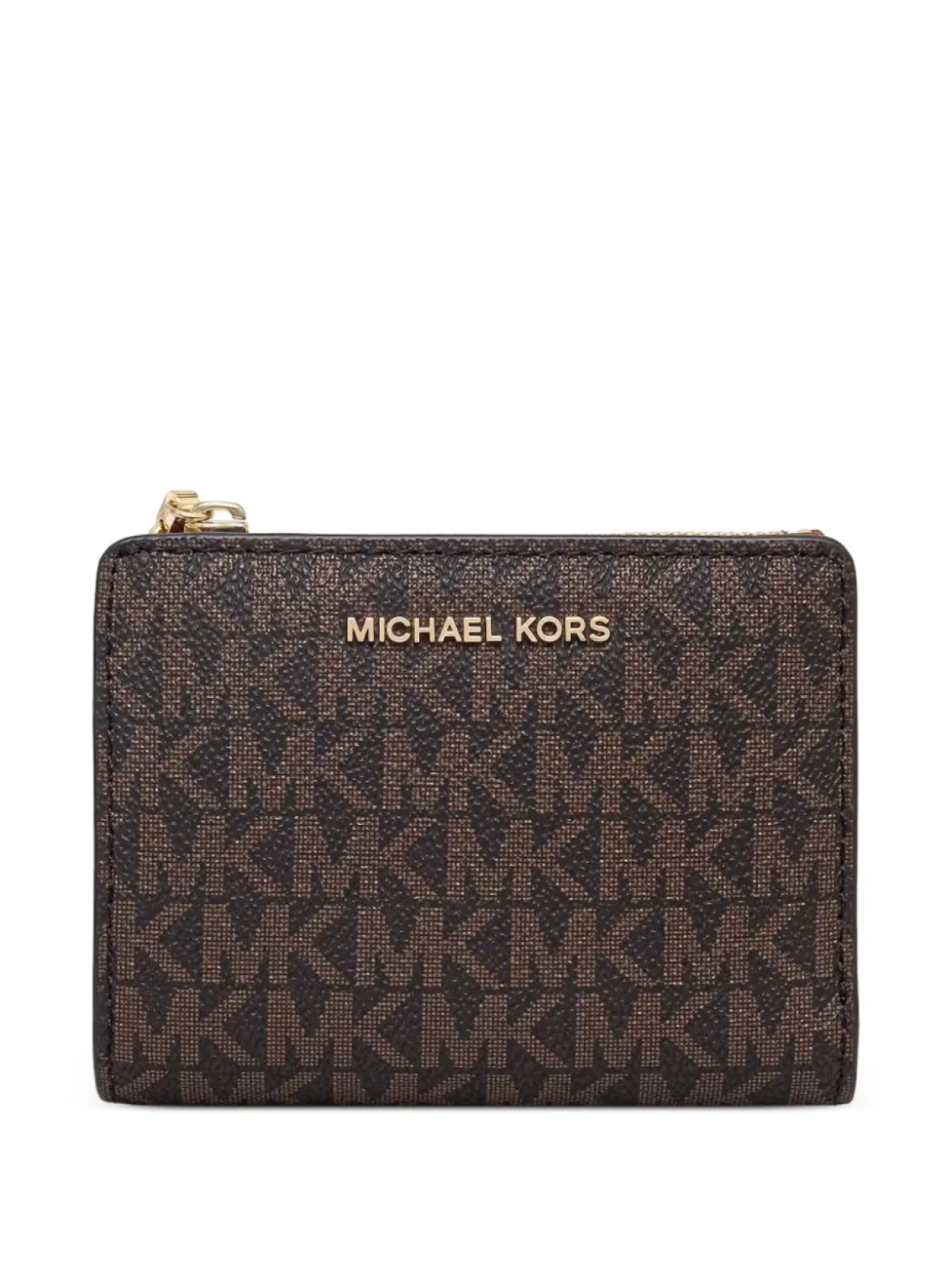 

Кошелек с застежкой-молнией и логотипом Michael Michael Kors, коричневый