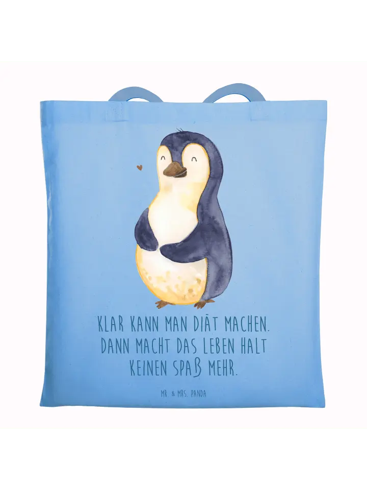 

Сумка для переноски Mr & Mrs Panda Pinguin Diät, небесно-синий