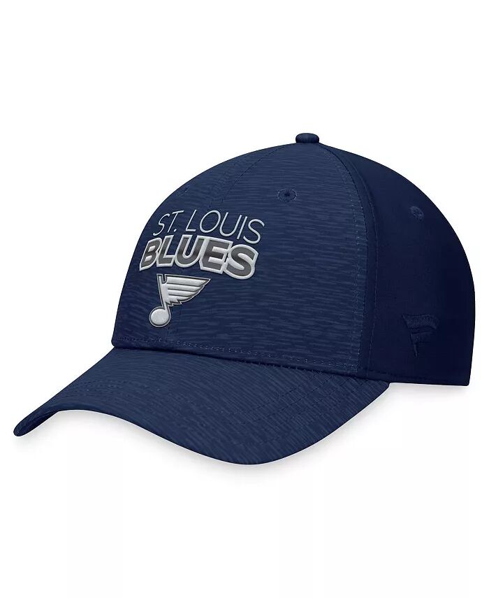 

Мужская темно-синяя кепка St. Louis Blues Authentic Pro Road Stack Logo Flex Fanatics