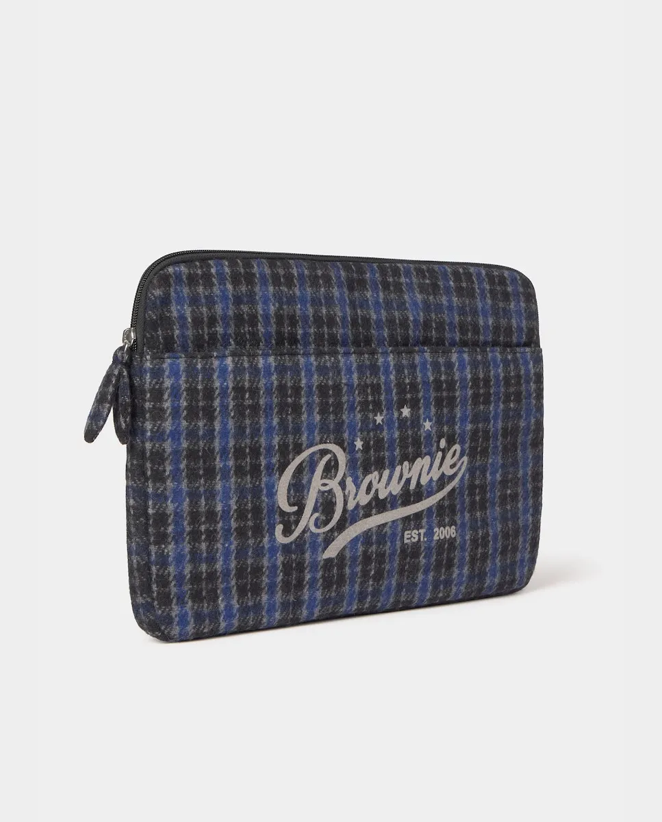 

Женский чехол для ноутбука в клетку Brownie, синий