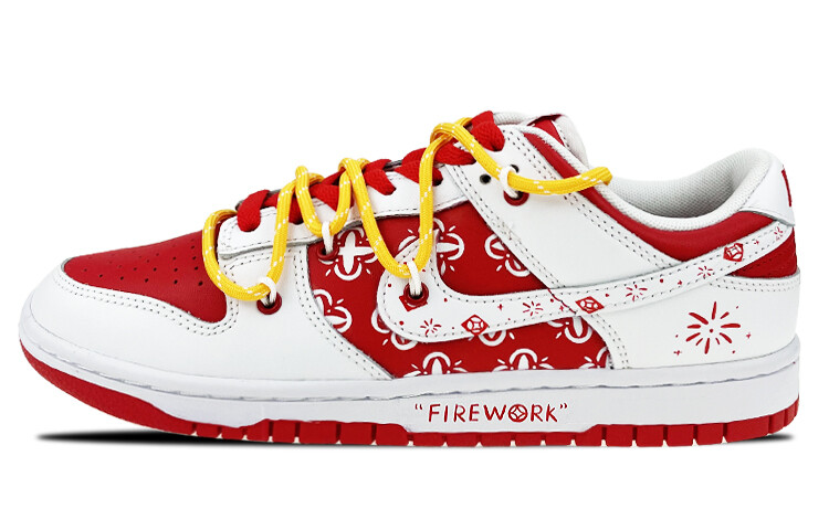 

Кроссовки Nike Dunk Skateboard Shoes Men Low-Top White/Red