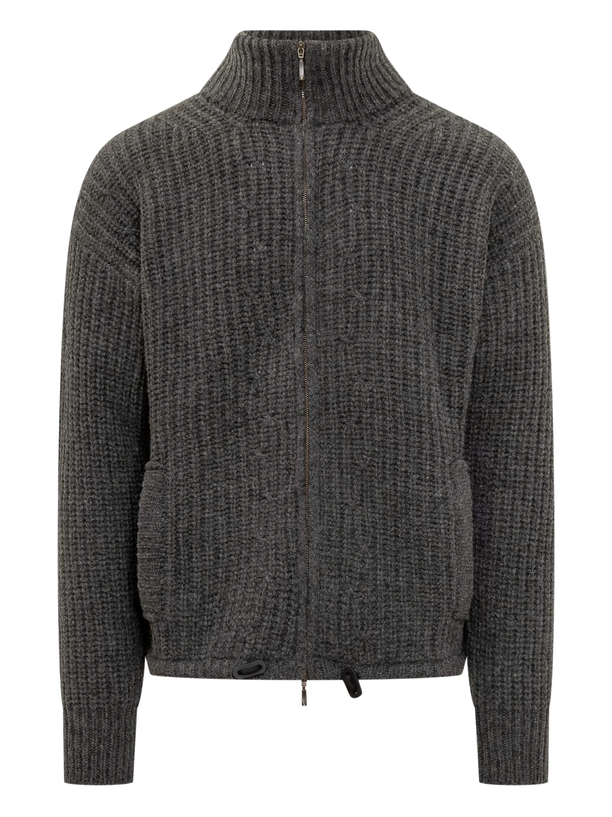 

Вязаный кардиган на молнии Rakki, серый