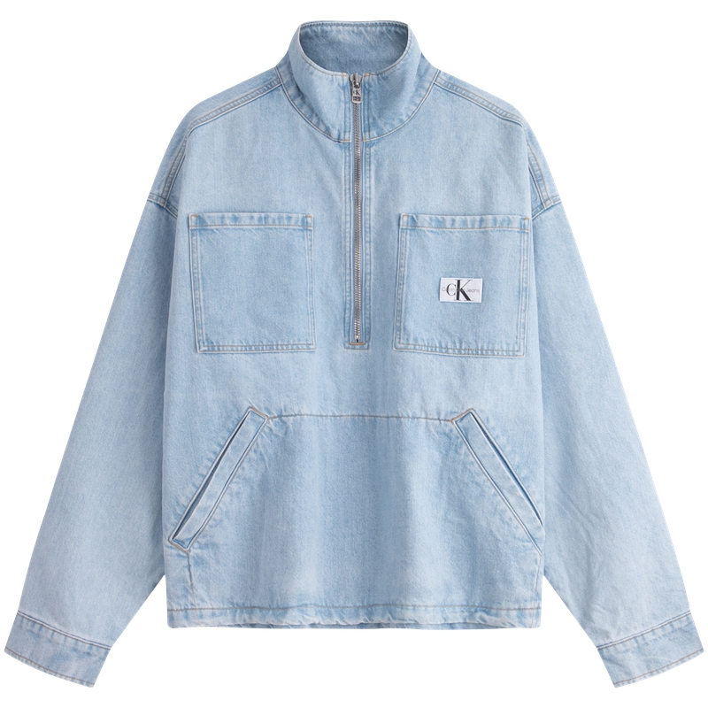 

Джинсовая куртка Pop Over Calvin Klein, 1AA-Denim Светло-голубой, Синий, Джинсовая куртка Pop Over Calvin Klein, 1AA-Denim Светло-голубой