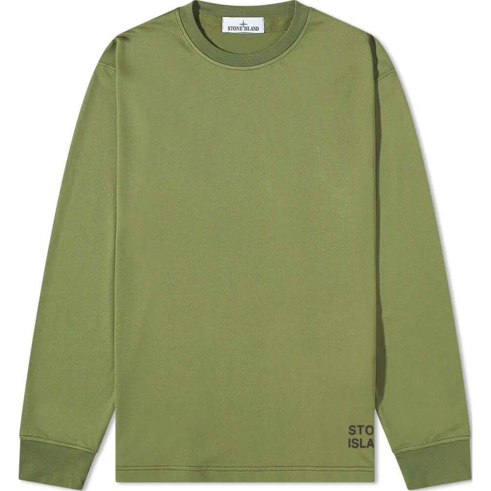 

Футболка мужская оливково-зеленая Stone Island, оливково-зеленый