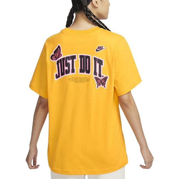 Футболка (WMNS) Nike Butterfly T-Shirt 'Yellow', желтый — фото 3