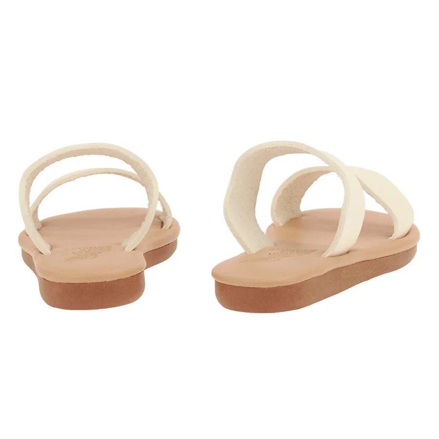 Девочки-сандалии Ancient Greek Sandals Kastos мягкие сандалии, белый — фото 3