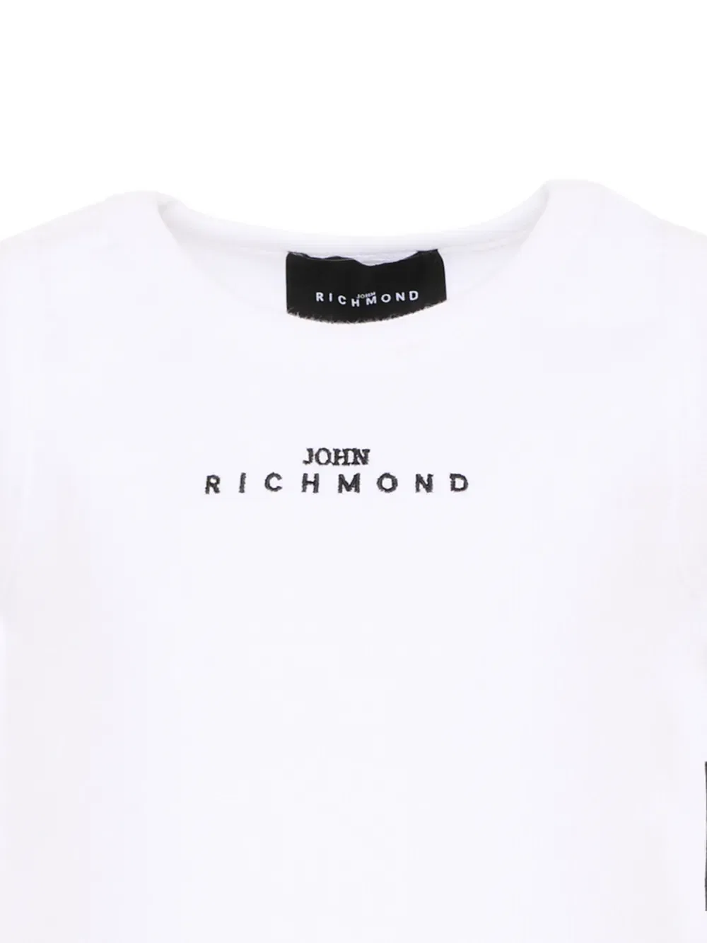 Укороченный топ без рукавов John Richmond Junior, белый — фото 3