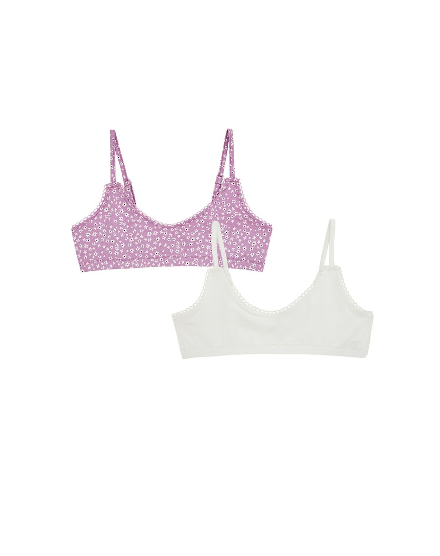 

Бюстгальтер без косточек WE Fashion Meisje, цвет Purple/White