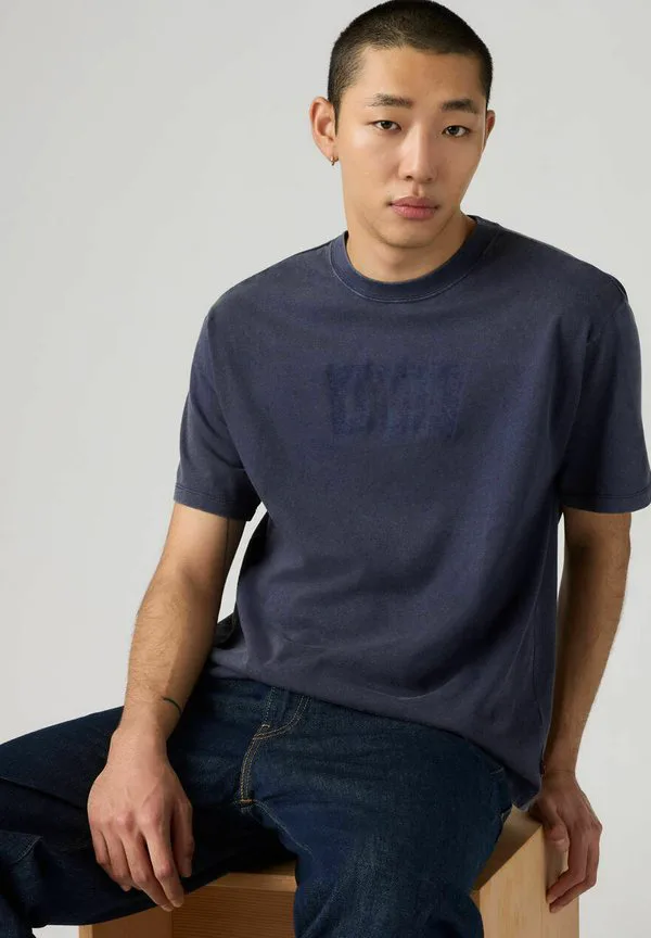Футболка с винтажным принтом Levi'S, Grunge Wash Gr Smoke-0409 — фото 4