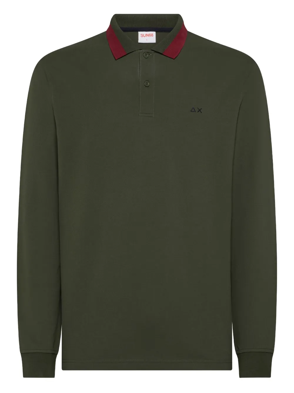 

Поло из пике Sun68, зеленый