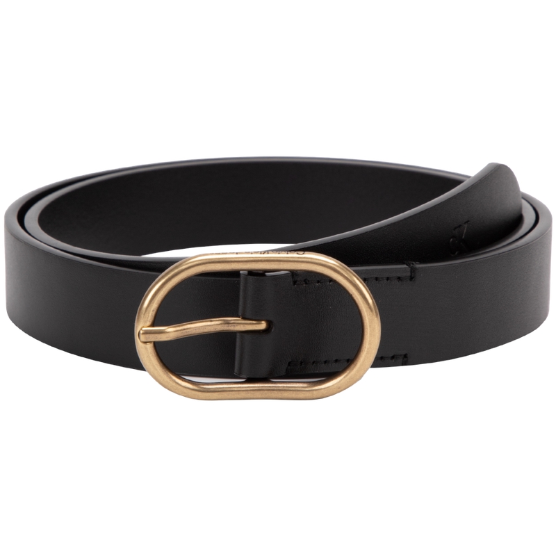 

Calvin Klein Женский кожаный ремень из коровьей кожи шириной 2,5 см, UB1-Space Black