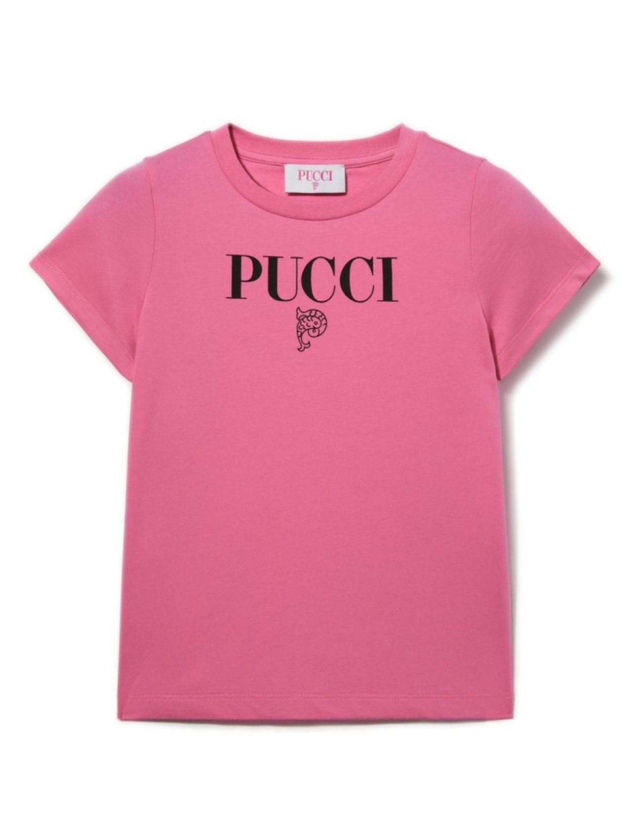 

Футболка с логотипом PUCCI Junior, розовый