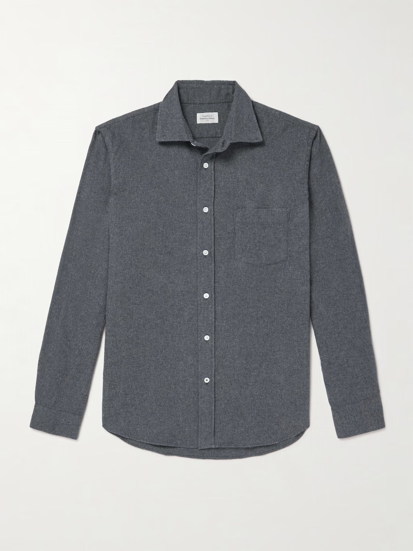

Рубашка Paul Brushed Cotton-Twill HARTFORD, серый