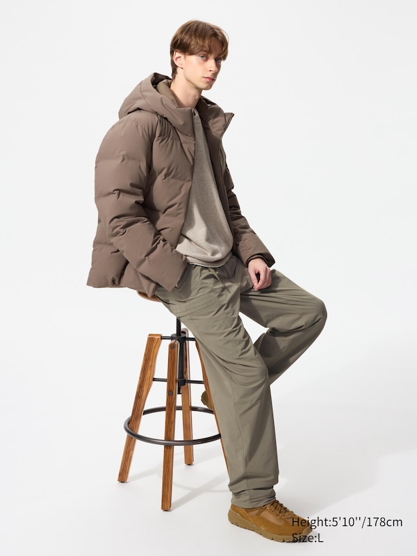 

Теплые брюки с подкладкой (удлиненные) Uniqlo, 33 khaki