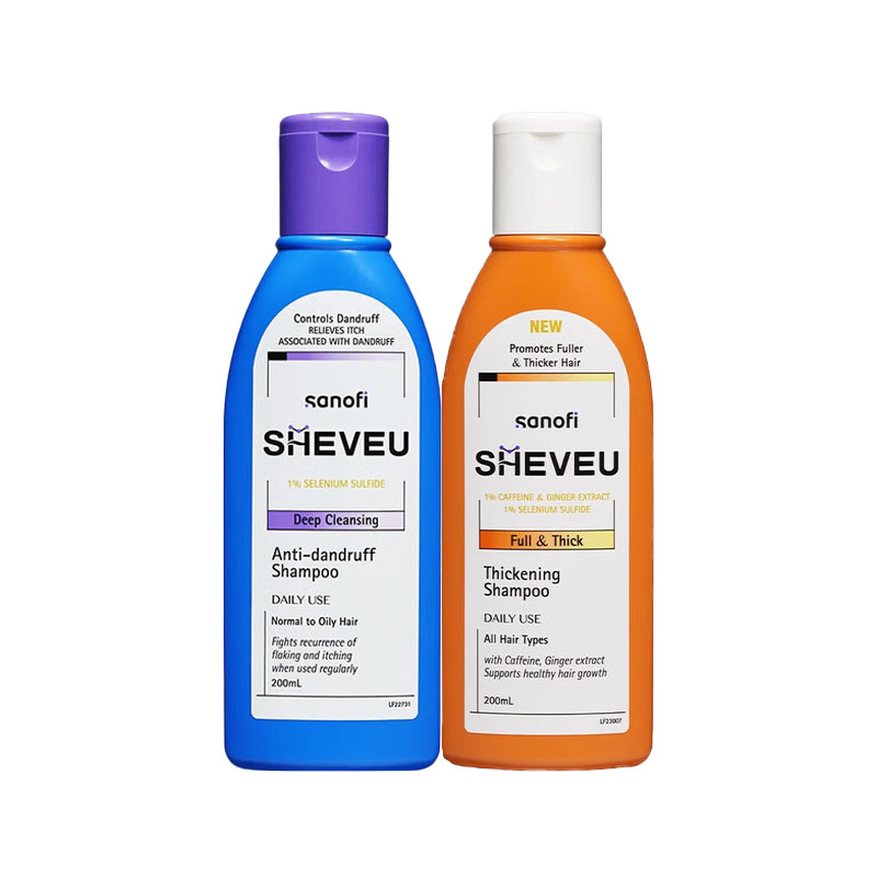 Набор шампуня и кондиционера Selsun унисекс SHEVEU, Three-Piece Set: Moisturizing and Volumizing оранжевый Bottle Shampoos 375ml+Lightweight фиолетовый Bottle Shampoos 200ml*2 — фото 2