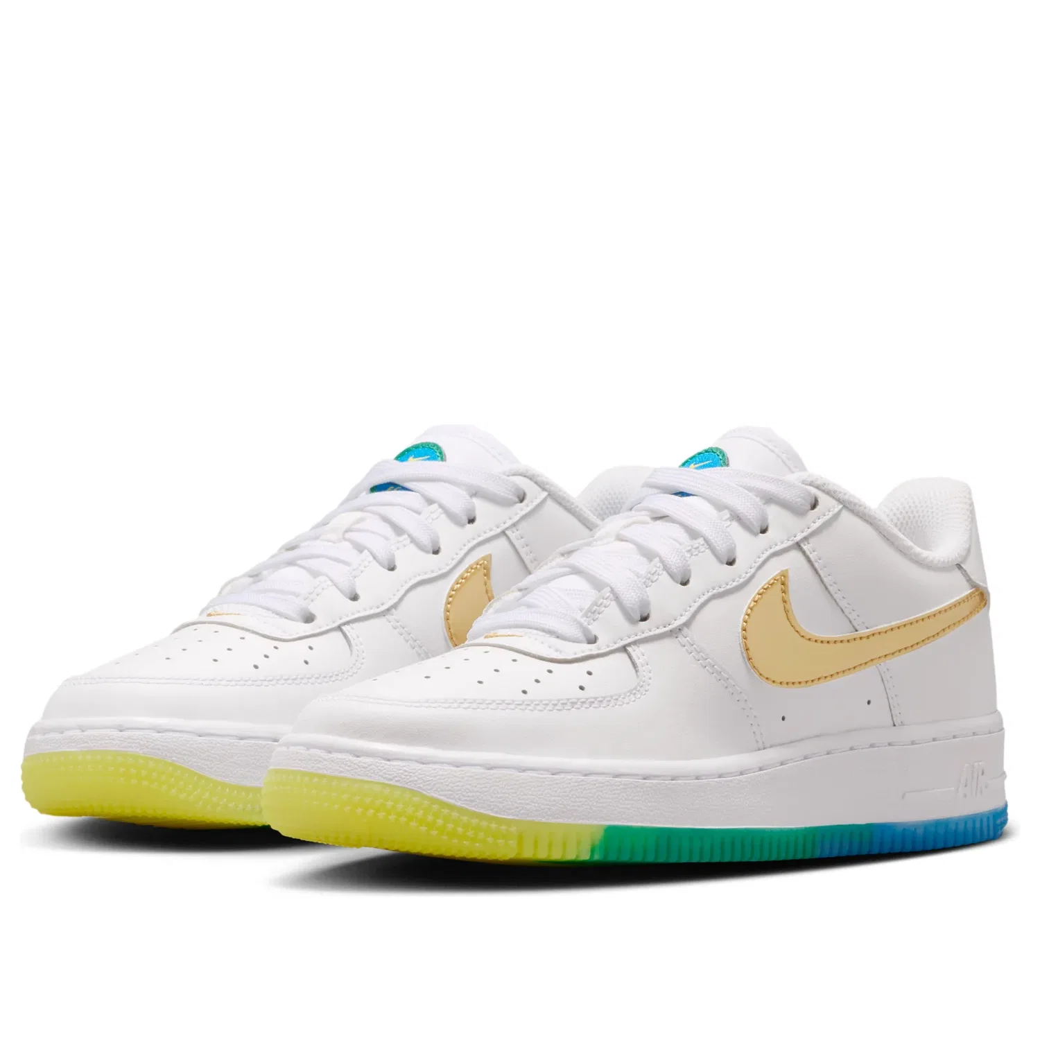 Кроссовки Nike Air Force 1 'White Soar Sonic Yellow' IR3538-100, белый — фото 4