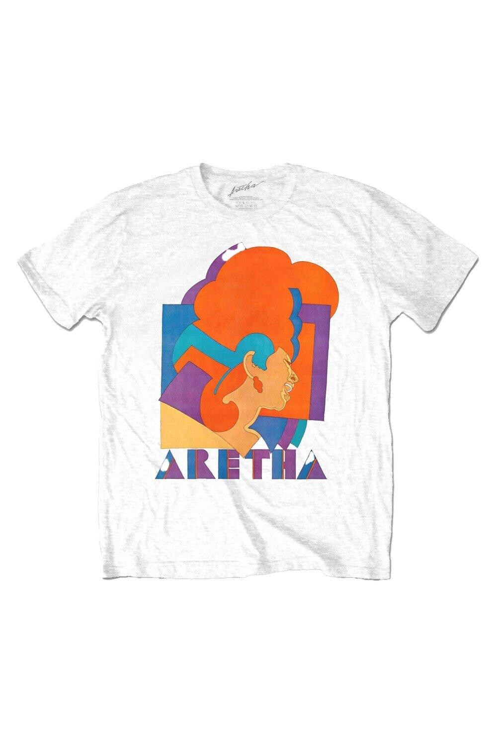 

Хлопковая футболка Milton с графическим рисунком Aretha Franklin, белый