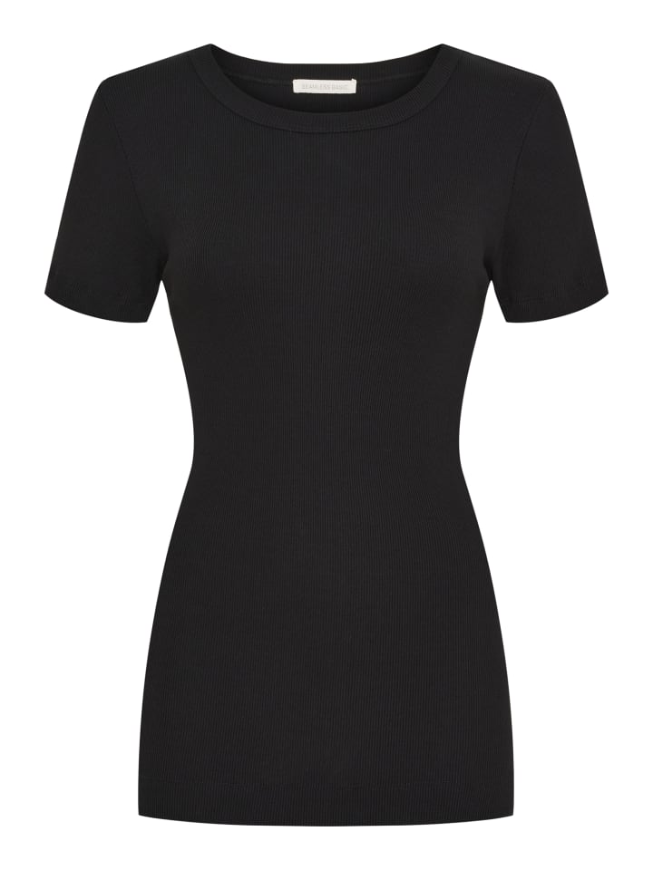 

Seamless Basic Классическая футболка с коротким рукавом черного цвета, Черный, Seamless Basic Классическая футболка с коротким рукавом черного цвета