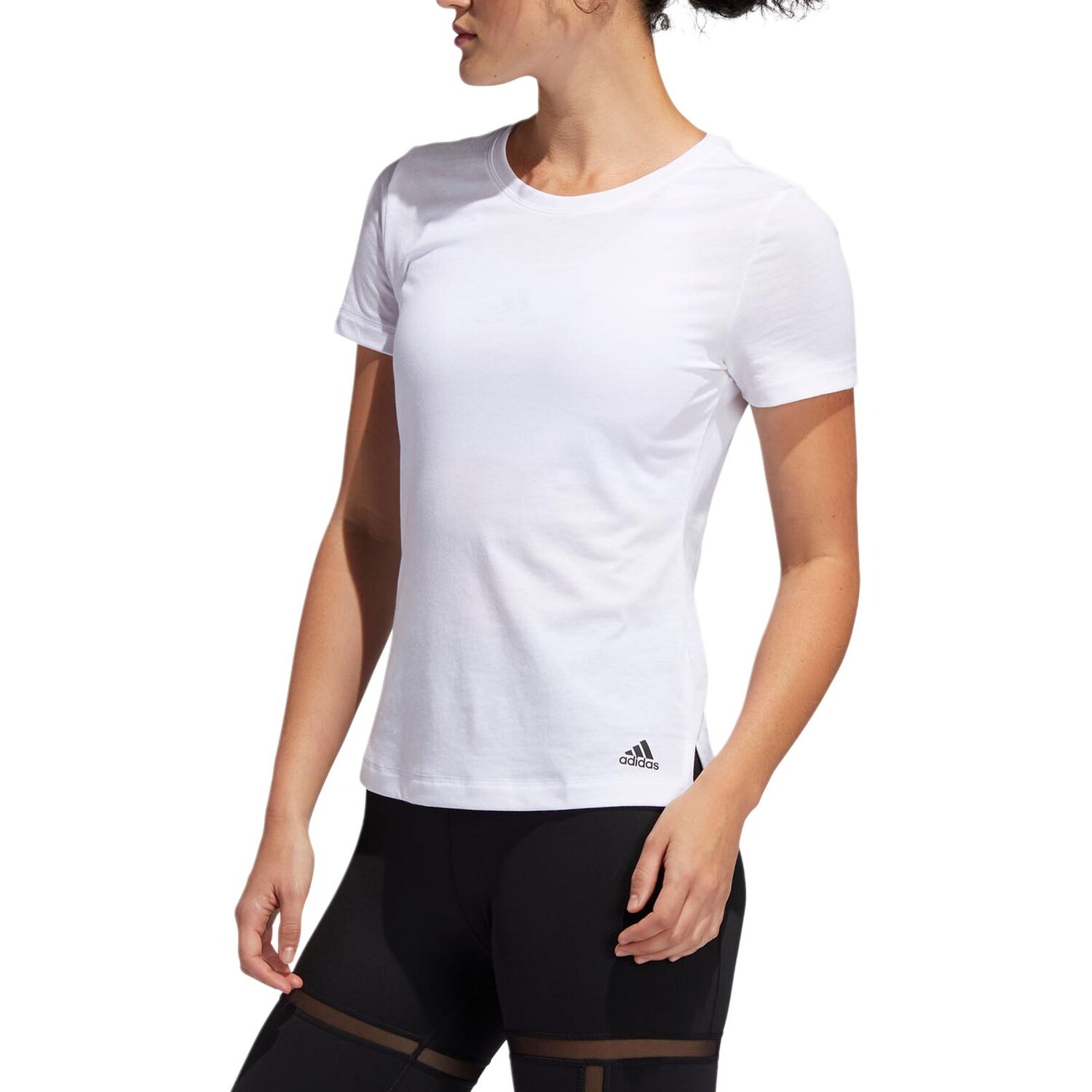 

Футболка женская белая/черная Adidas