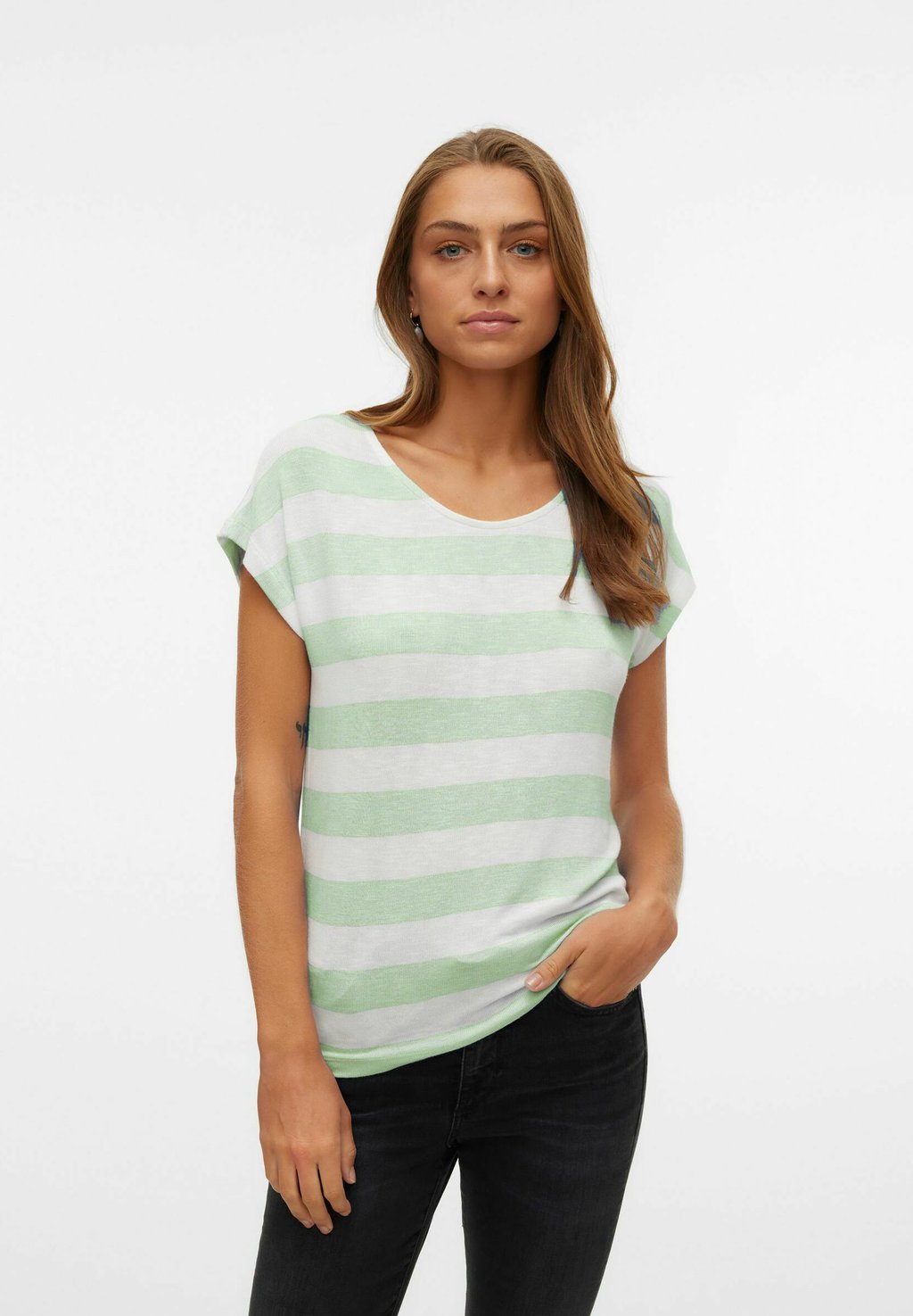

Футболка с принтом VMWIDE STRIPE Vero Moda, мятный