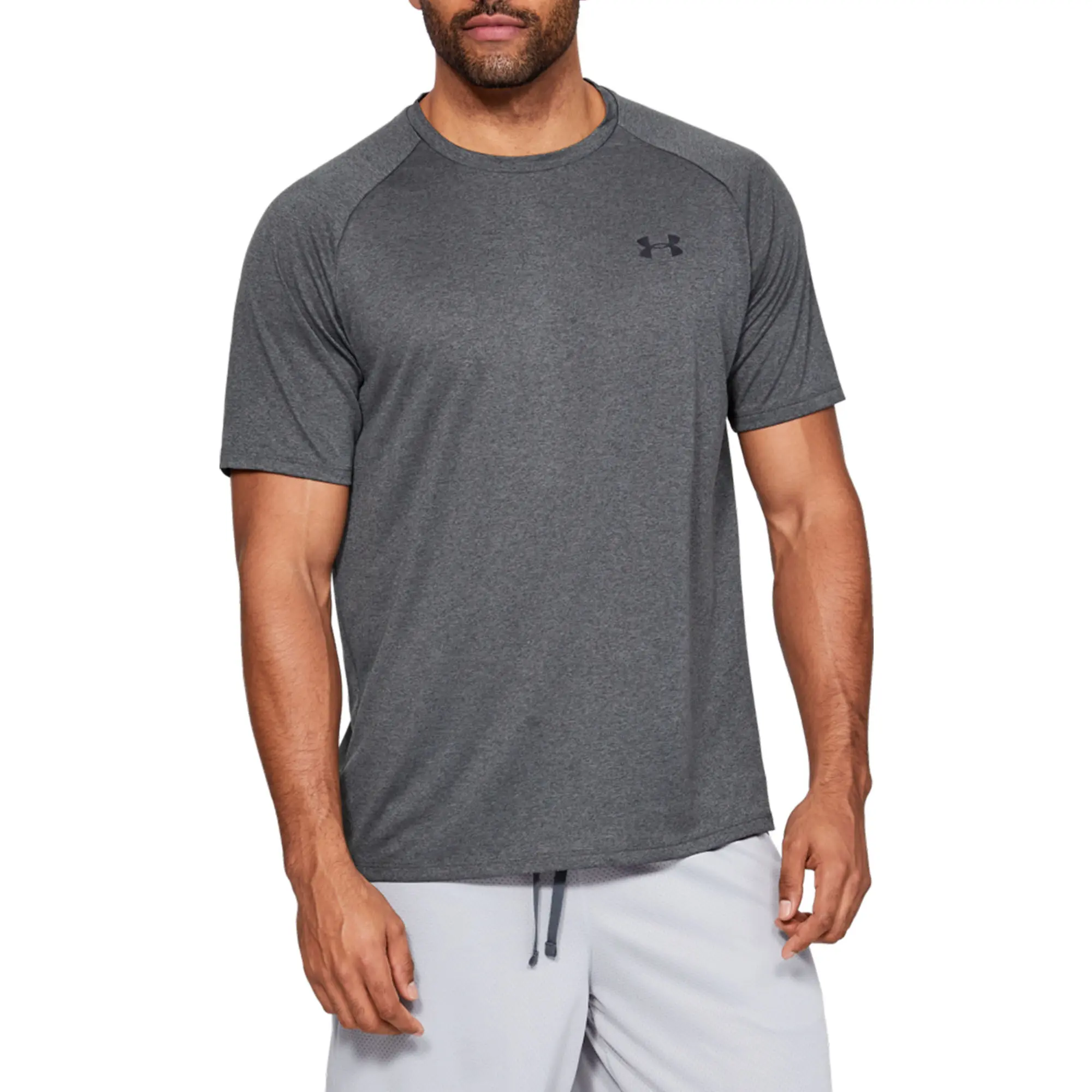 

Мужская футболка с коротким рукавом UA Tech 2.0 Under Armour, Carbon Heather/Black, Черный, Мужская футболка с коротким рукавом UA Tech 2.0 Under Armour, Carbon Heather/Black