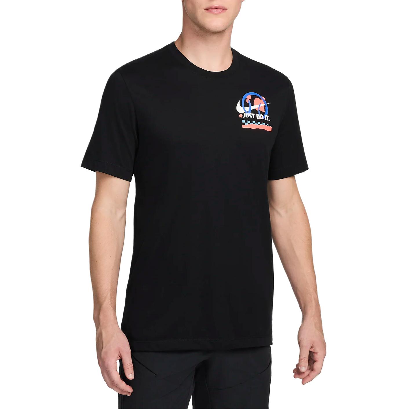 Мужская теннисная футболка Dri-FIT Nike, черный — фото 4
