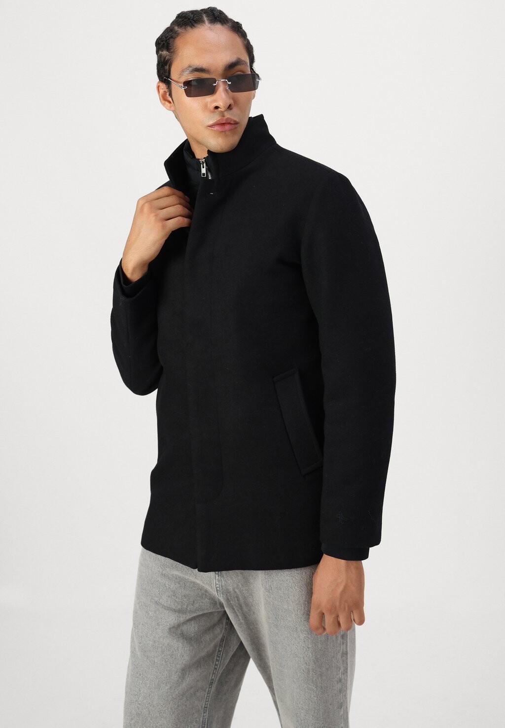 

Короткое пальто JJEHARRISON Jack & Jones, черный