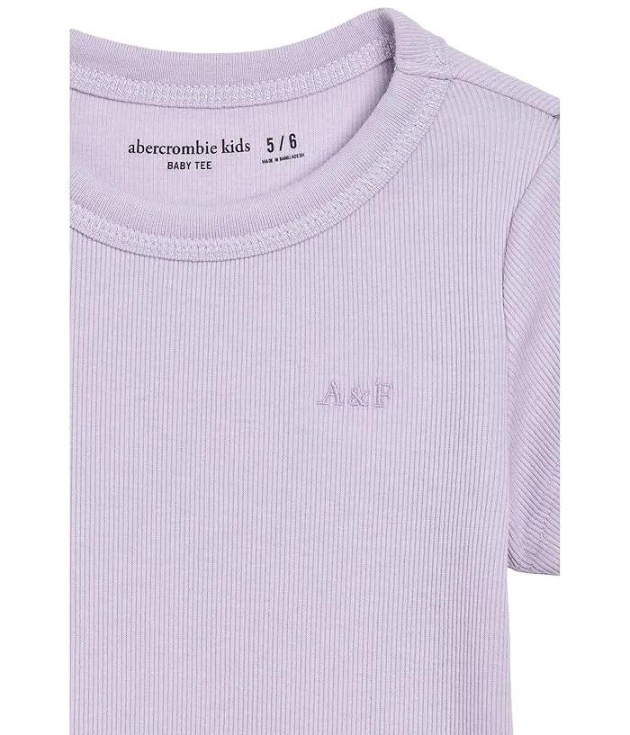 Футболка Essential Baby Tee abercrombie kids, Orchid Petal — фото 3
