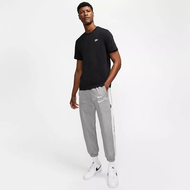 Мужская футболка Nike Sportswear Club, черный/белый/темно-серый — фото 2