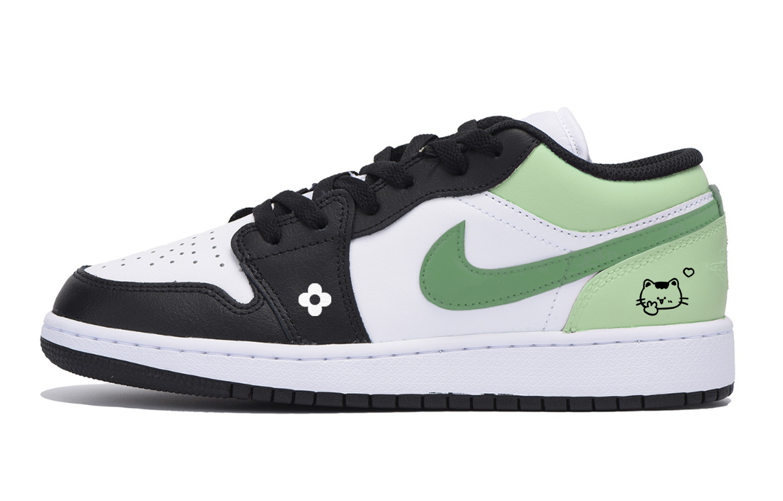 

Jordan Баскетбольные кроссовки Air 1 Low Top Vintage, мужские, белые, зеленые