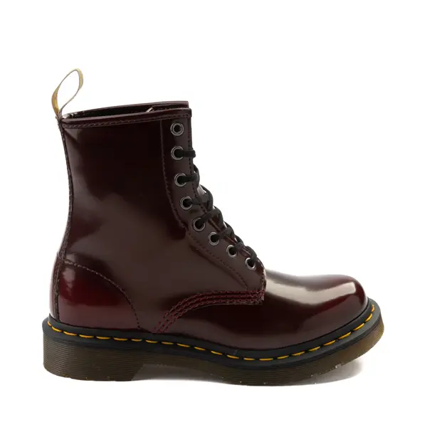 

Dr. Martens Женские веганские ботинки 1460 с 8 люверсами, красный