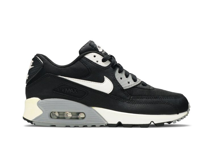 Кроссовки Nike Wmns Air Max 90 Essential 'Black Wolf Grey', черный