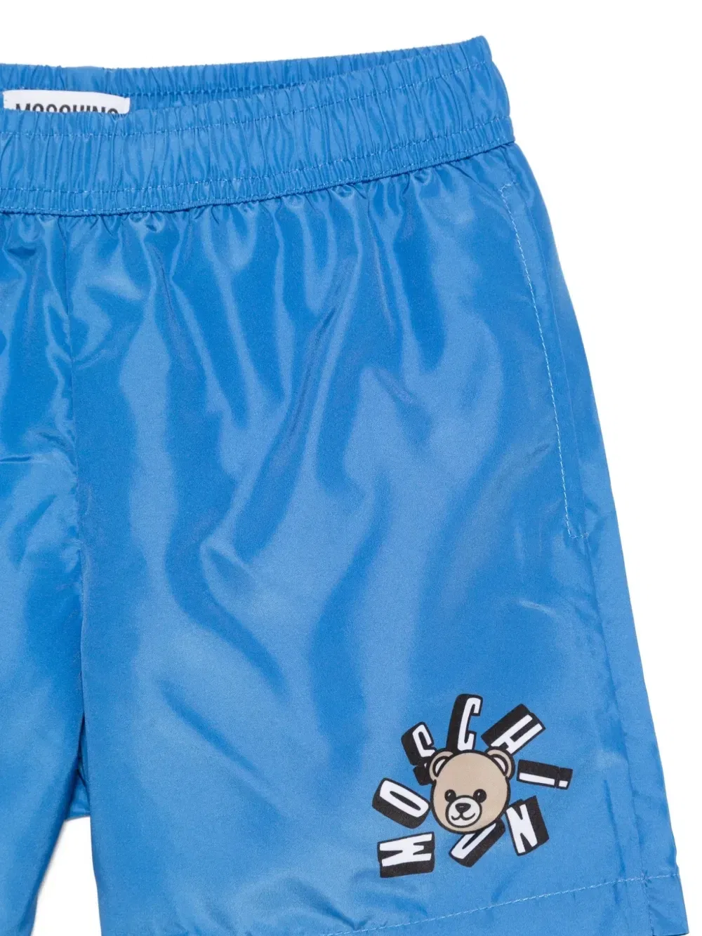 Плавательные шорты с нашивкой Moschino Kids, синий — фото 2
