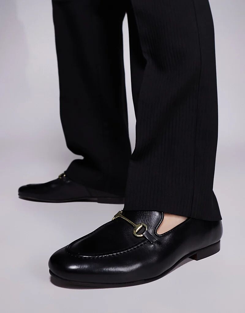 

Лоферы Walk London Trent Trim из черной кожи