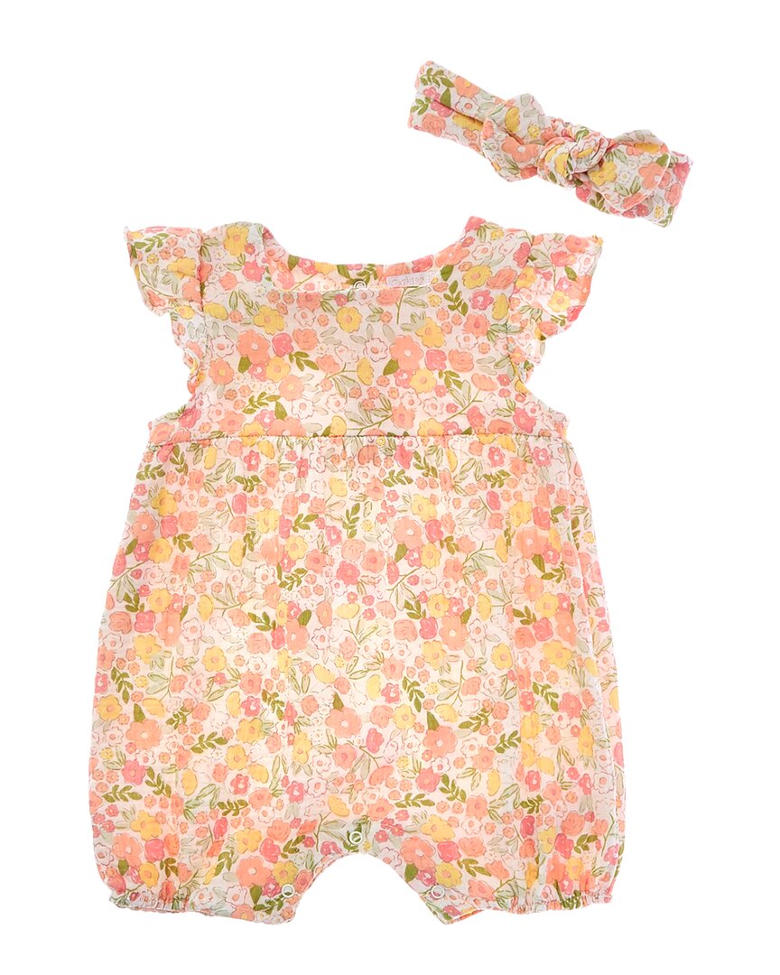 

Комплект из двух марлевых комбинезонов с повязкой на голову от Catherine Malandrino, белый