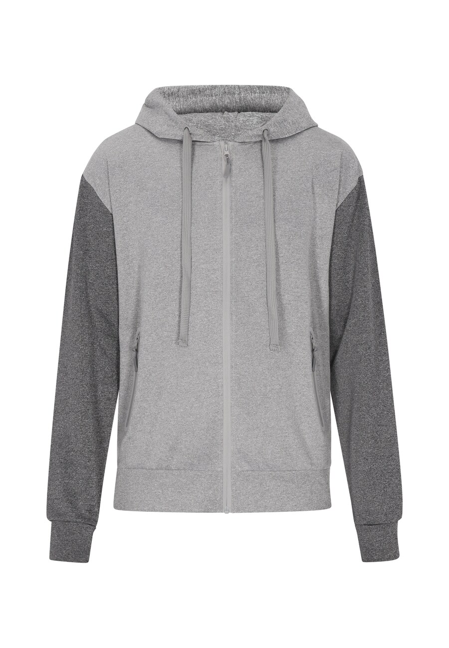 

Толстовка с капюшоном на молнии Mo ATHLSR, цвет Light grey/Dark grey