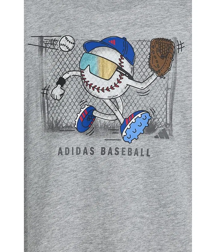 Футболка Stunner Outfield Adidas Kids, Medium Grey Heather — фото 3