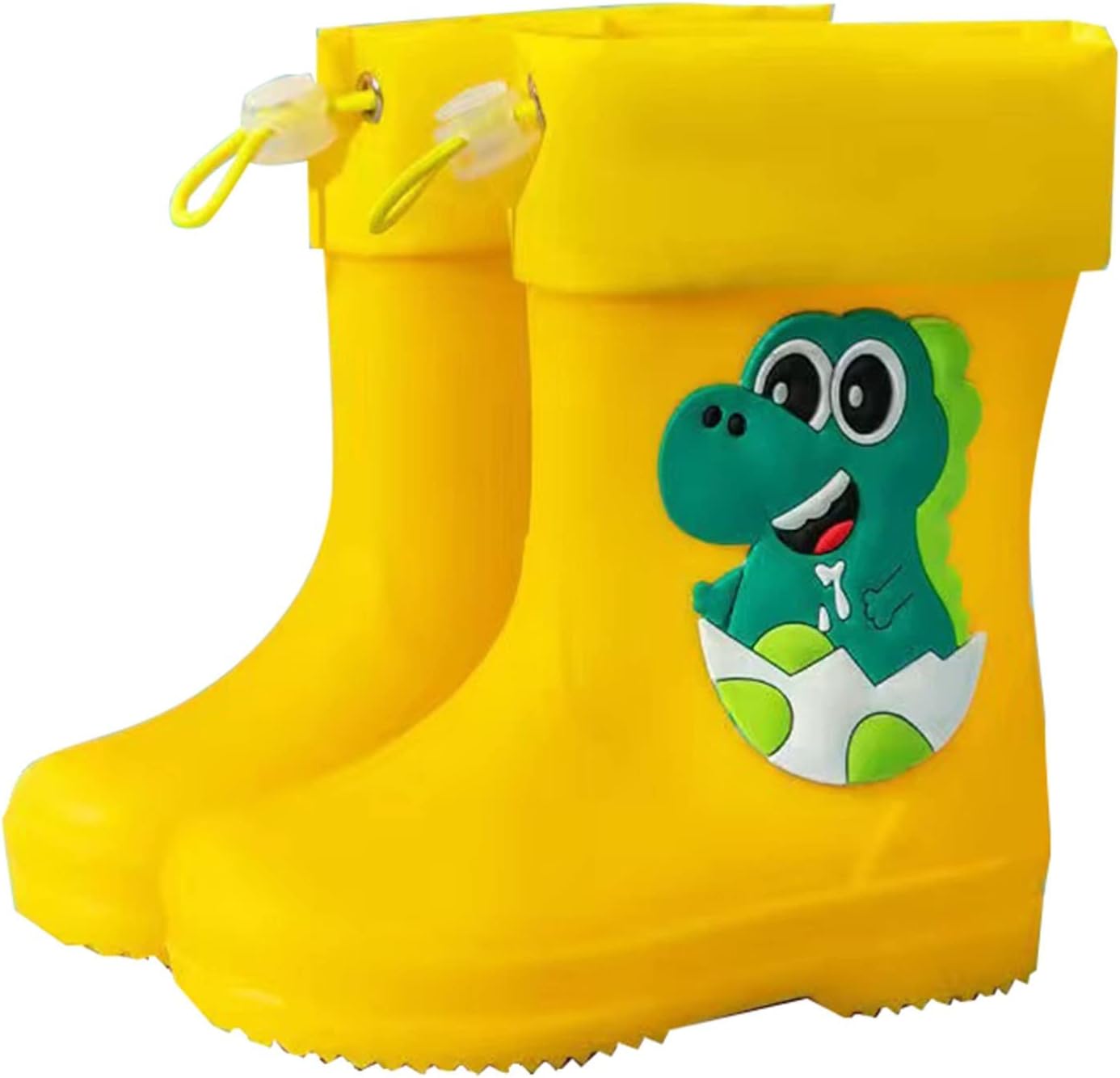 

Детские резиновые сапоги с эластичным верхом, непромокаемые сапожки для малышей для мальчиков Generic, желтый