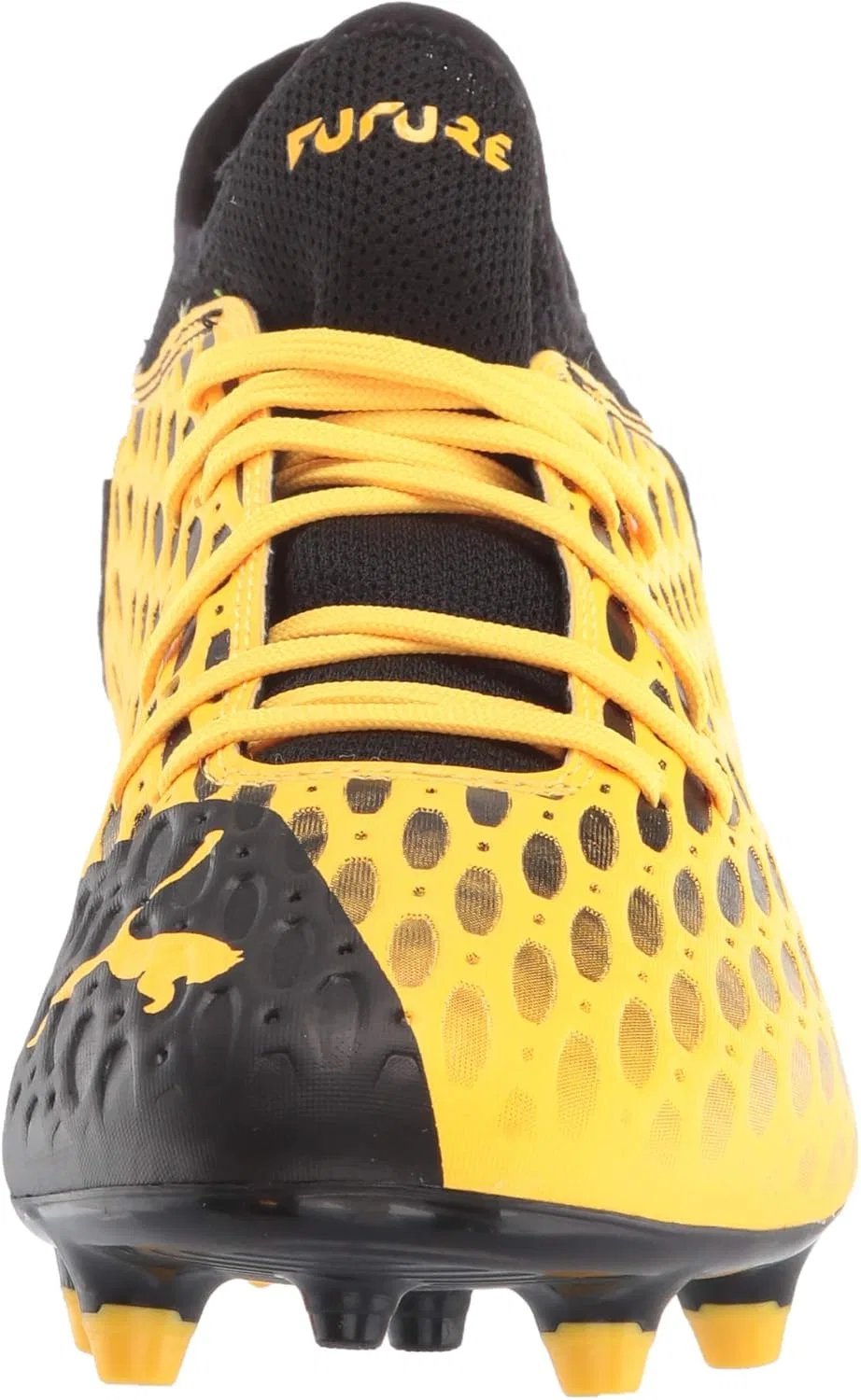 Кроссовки PUMA Herren Future 5.4 с твердым искусственным покрытием Fußballschuh, Ultra Yellow Puma Black. — фото 2