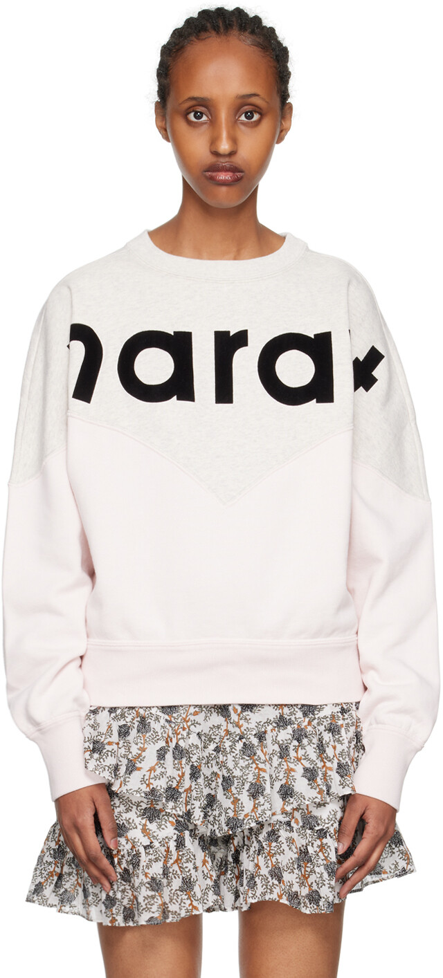 

Серо-розовый свитшот Houston Isabel Marant Etoile