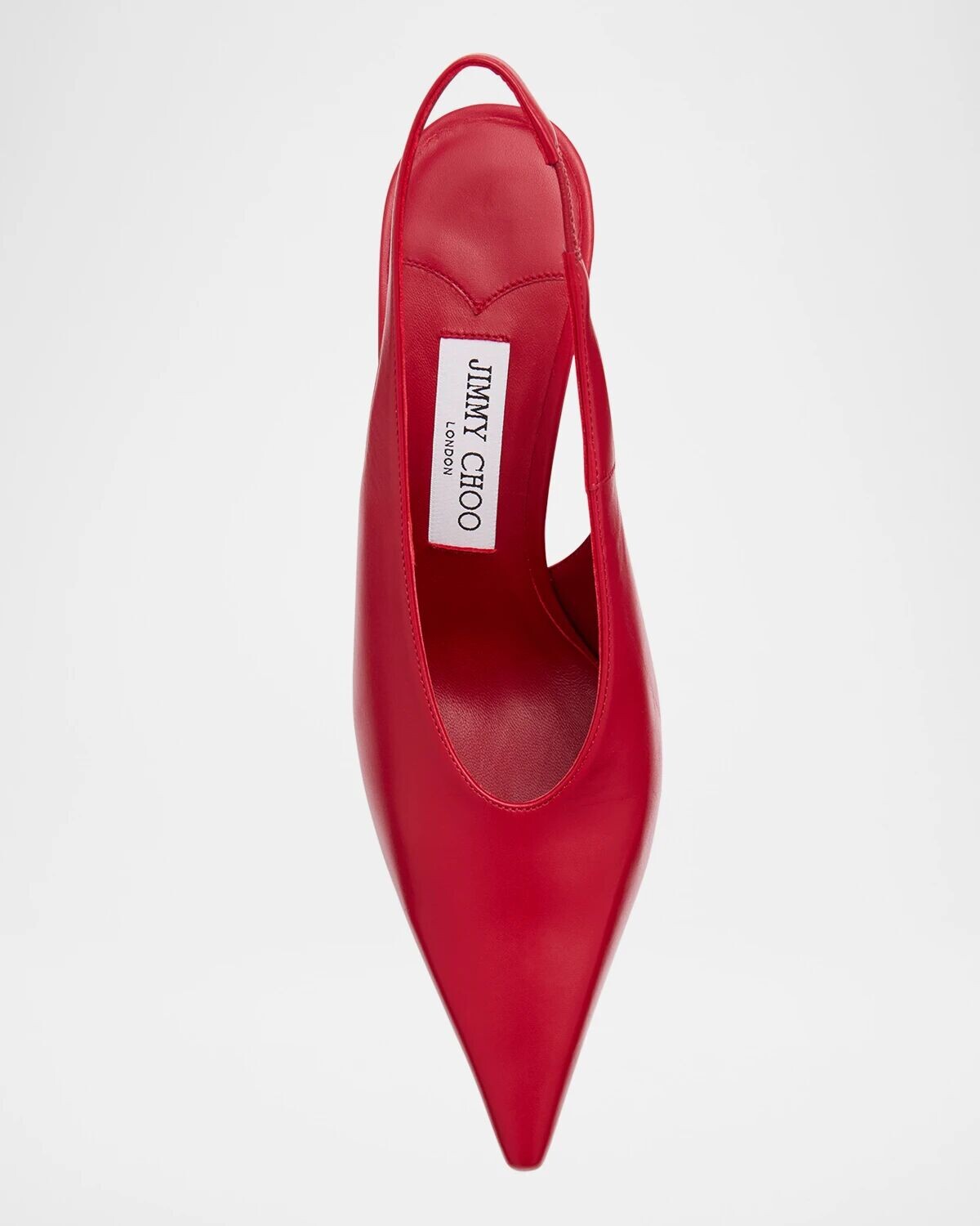 Кожаные туфли Isa с пяткой на пятке Jimmy Choo, цвет Ruby Red — фото 4