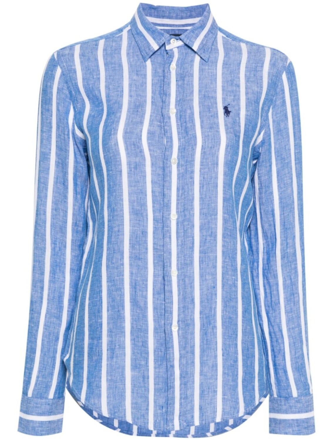 

Polo Ralph Lauren льняная рубашка в полоску, синий