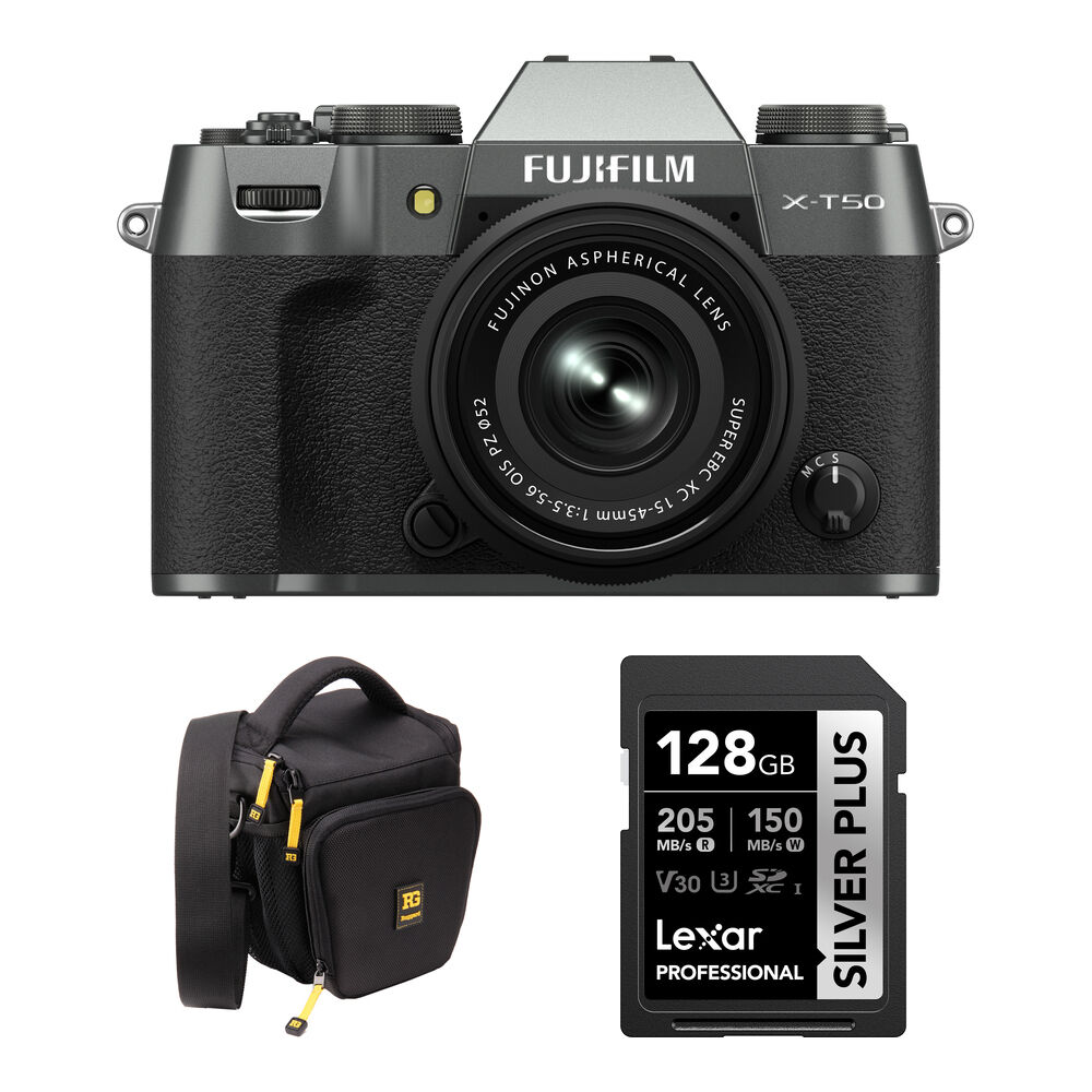 

Беззеркальная камера FUJIFILM X-T50 Mirrorless Camera with 15-45mm f/3.5-5.6 Lens and