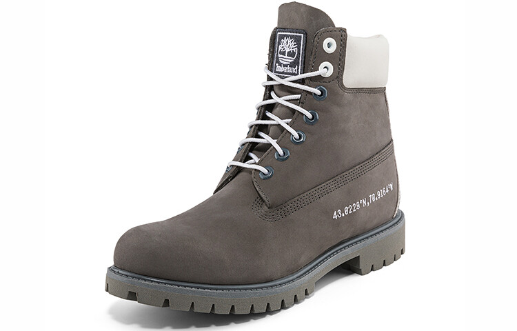 Мужские уличные ботинки Timberland на шнуровке, серый/белый — фото 3