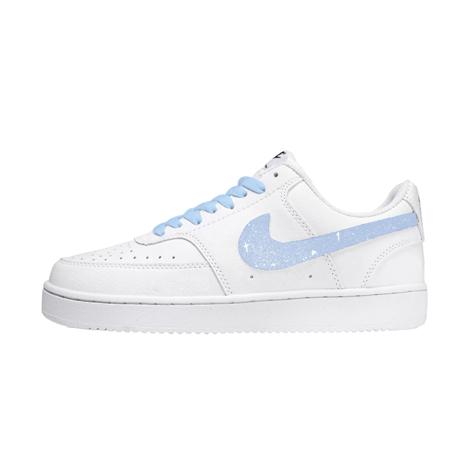 Кроссовки скейтбординг Nike Court Vision 1 сине-белые